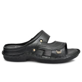 Stylish black leather slippers by Country Maddox for ultimate comfort